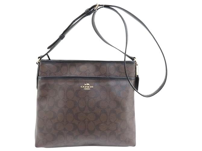 Coach Signature Brown Cloth  ref.1449861