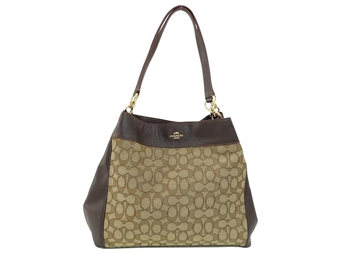 Coach Entraîneuse Lexy Toile Marron  ref.1449871