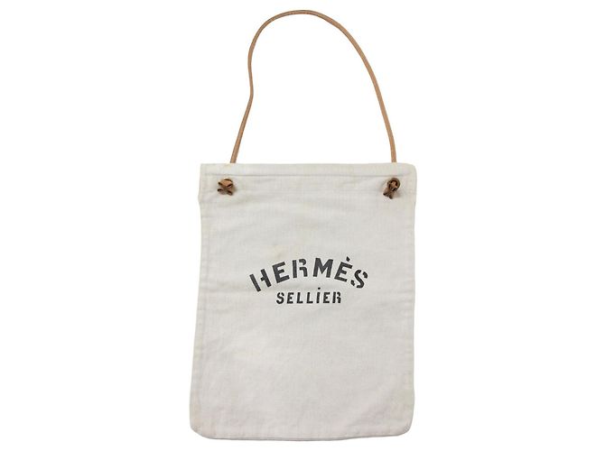 Hermès Aline Weiß Baumwolle