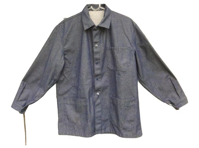 Autre Marque Blue Cotton Work Jacket Size S