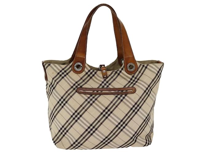 Burberry Nova Check Beige Leinwand  ref.1450014