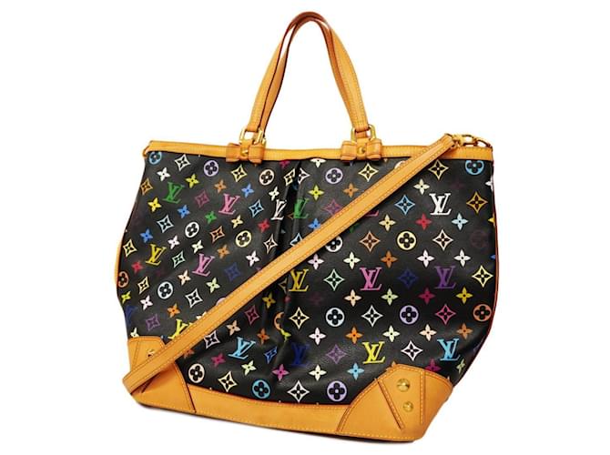 Louis Vuitton Monogram Multicolor Charlene GM Handbag Black ref 
