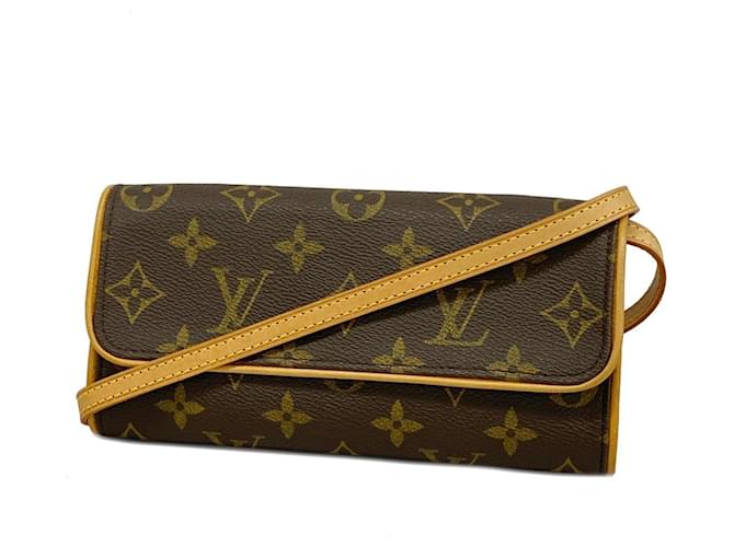 Bolsa Louis Vuitton Monogram Pochette Twin PM Marrom  ref.1452017