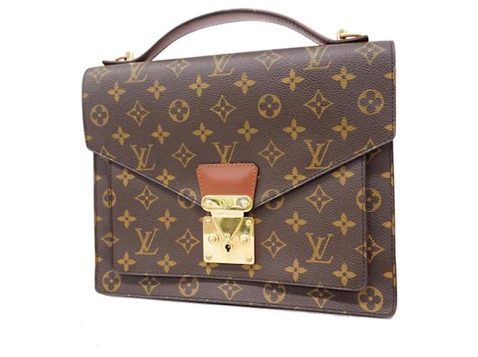 Borsa Monceau Monogram Louis Vuitton Marrone Monogramma  ref.1452084