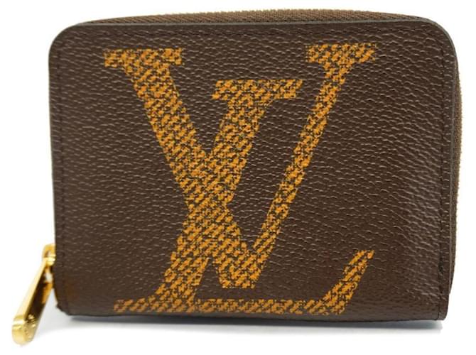 Monedero Zippy Monograma Gigante Louis Vuitton Castaño Charol  ref.1452197