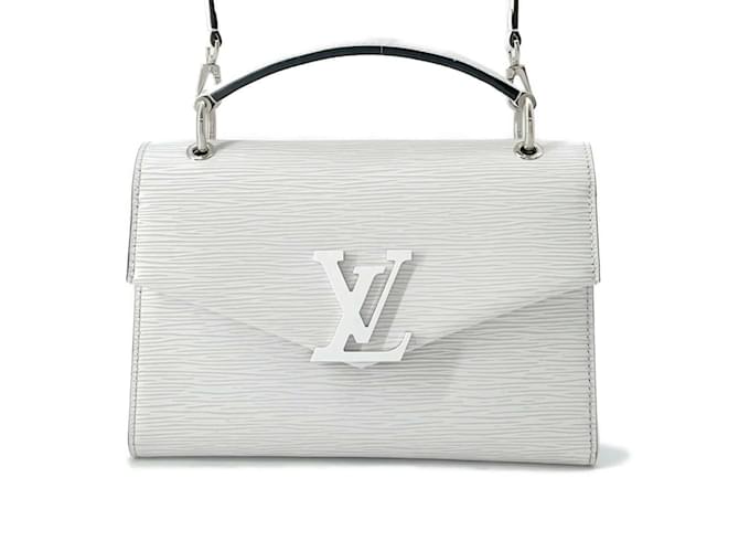 Sac à main Louis Vuitton Epi Pochette Grenelle Cuir Blanc  ref.1452251