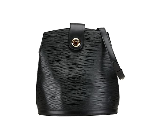 Bolsa de Ombro Cluny Epi Louis Vuitton Preto Couro  ref.1452321