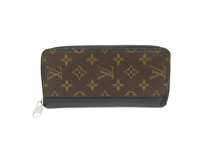 Portafoglio Zippy Monogram Macassar Louis Vuitton Monogramma Pelle Pelle verniciata  ref.1452467