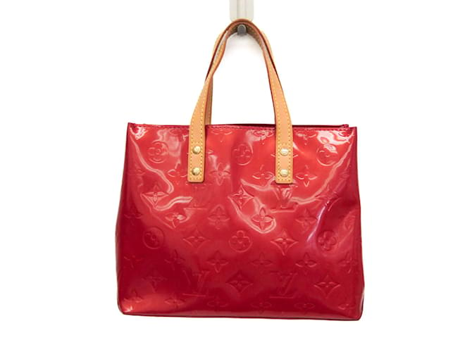 Bolsa Louis Vuitton Monogram Vernis Reade PM Vermelho Couro envernizado  ref.1452485