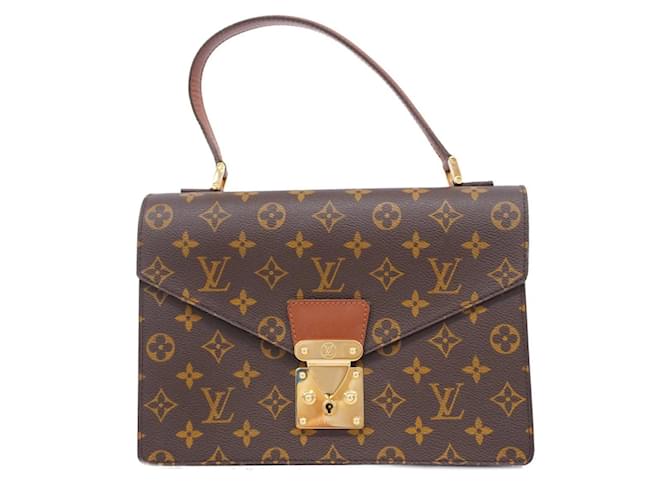 Sac à main Monceau Monogram Louis Vuitton Marron  ref.1452527