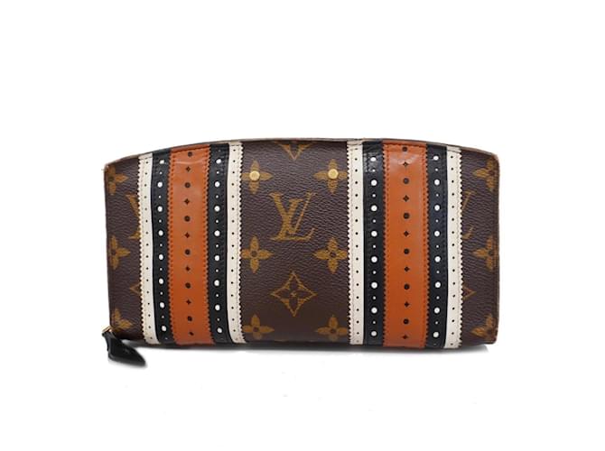Louis Vuitton Langgeldbörse Monogram Zipper Steamer M62873 Braun 