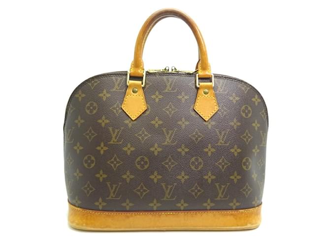 Louis Vuitton Alma PM Women's Handbag Brown Monogram Patent leather  ref.1452630