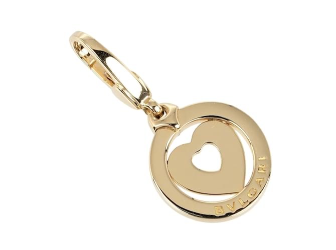 Bulgari Pingente Tondo Heart Bvlgari em ouro amarelo 18K  ref.1452732