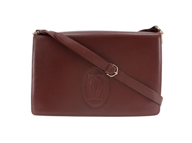 Borsa a spalla Cartier Must Line Bordò