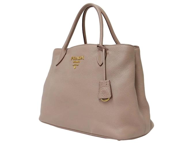 Prada Vitello Daino Leather Handbag Beige  ref.1452750