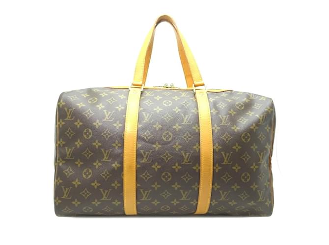 Sac Souple 45 Boston de Louis Vuitton Cuir vernis Damier ebène  ref.1452781