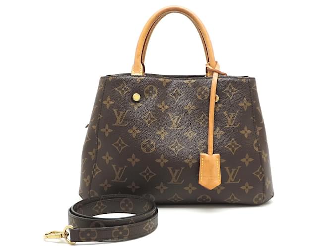 Bolso Montaigne BB Louis Vuitton Damier ebene Charol  ref.1452786