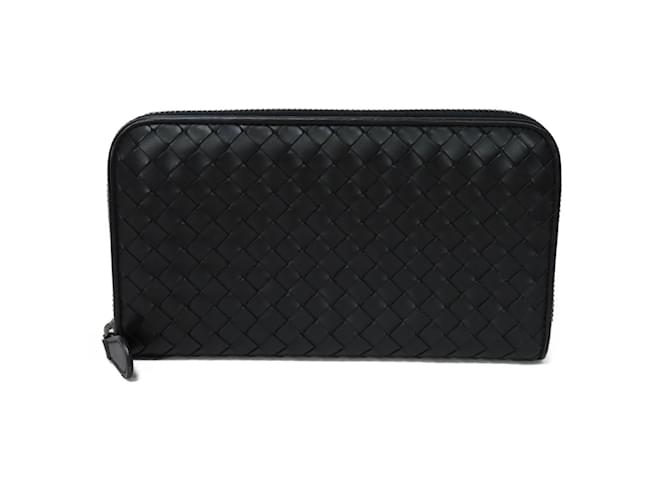 Cartera larga para billetes Intrecciato Bottega Veneta Metálico Polipiel  ref.1452797