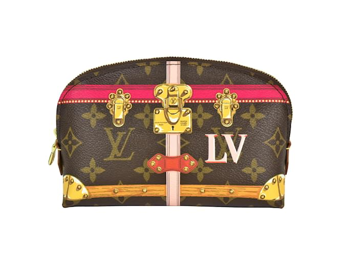 Pochette Tick Collection Trunk d'Été Louis Vuitton Cuir vernis Monogramme  ref.1452859