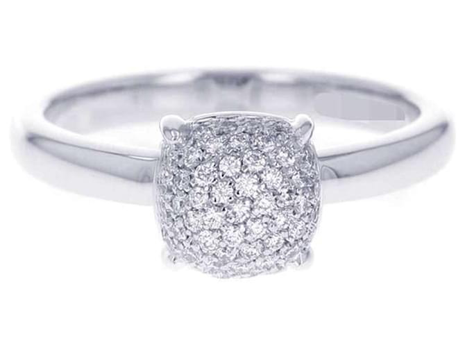 Tiffany & Co. Sugar Stack Diamond Band Ring White gold  ref.1452946