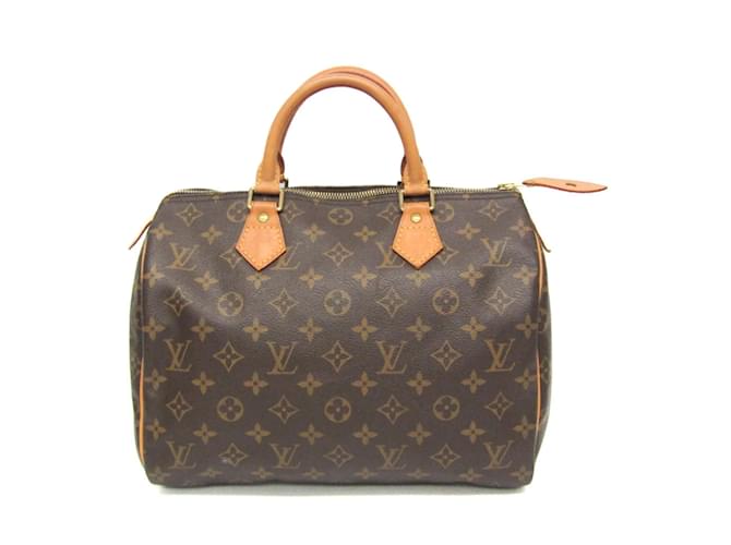 Bolsa Louis Vuitton Monogram Speedy 30 Monograma Couro envernizado  ref.1453000