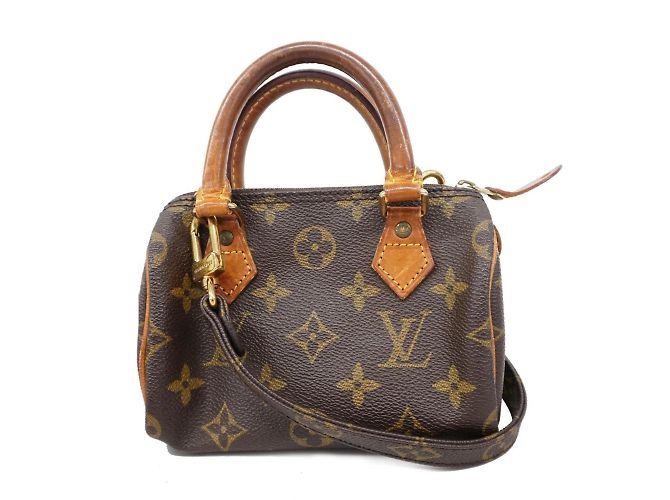 Bolsa de mão Speedy Monogram Louis Vuitton Marrom Monograma