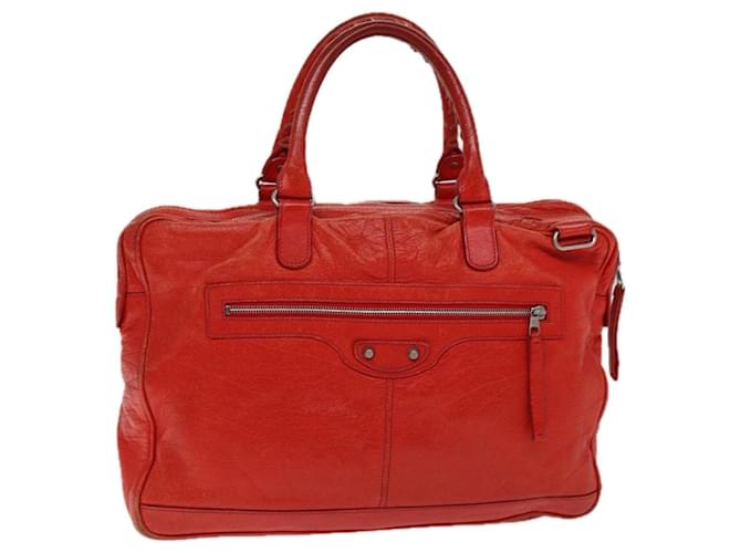 BALENCIAGA Borsa a mano Classic Arena in pelle rossa 310939 Auth ep4741 Rosso  ref.1453155