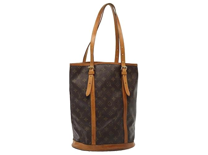 LOUIS VUITTON Bolsa de Ombro Monogram Bucket GM M42236 LV Auth 80384 Monograma Lona  ref.1453204