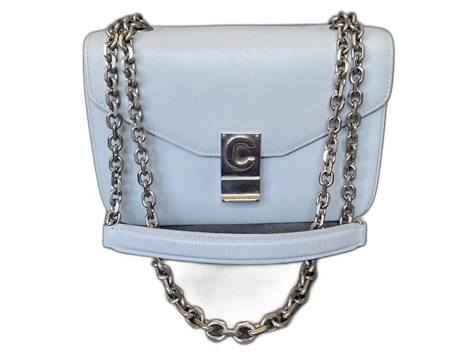 Bolsa Céline Medium C em couro cinza