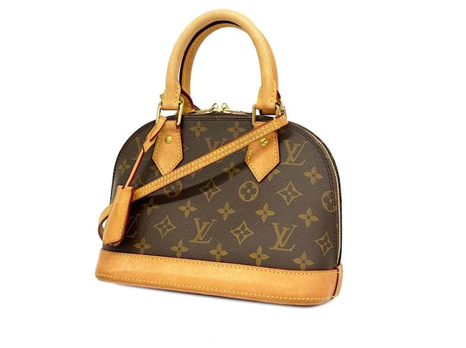 Borsa Alma BB Monogramma Louis Vuitton Marrone  ref.1453292