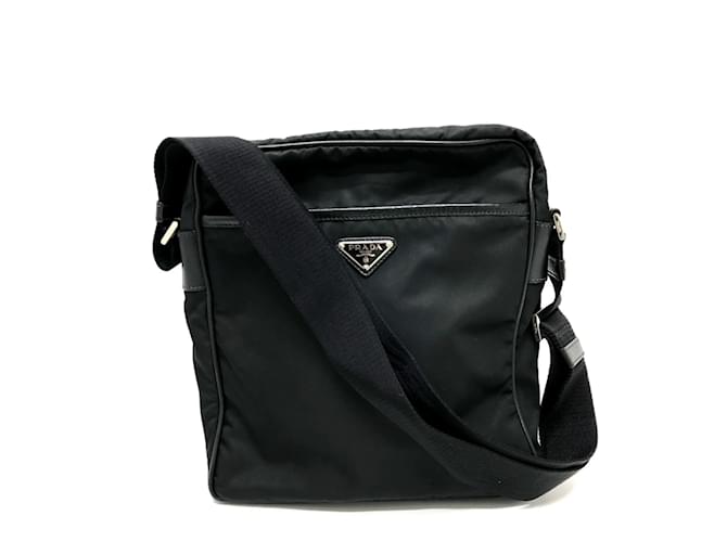 Bolso de hombro negro Prada 2VH002 Lienzo  ref.1453348