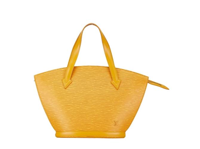 Louis Vuitton Epi Saint Jacques Handbag Tote Bag Yellow Leather  ref.1453398