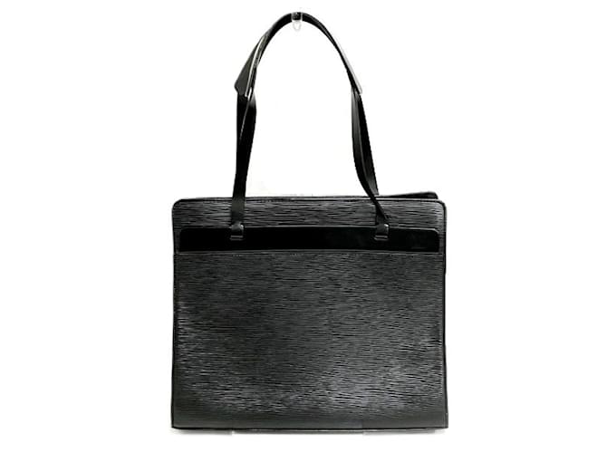 Bolsa de Ombro Louis Vuitton Epi Croisette PM M52492 Preto Couro  ref.1453426