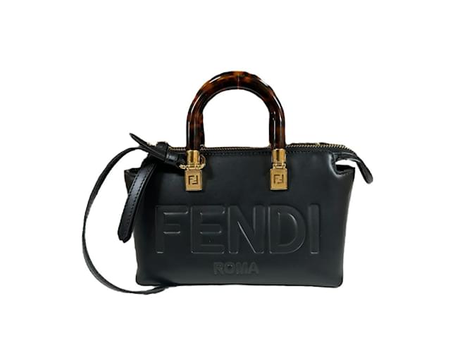 Sac à épaule Fendi By The Way Cuir Noir  ref.1453438