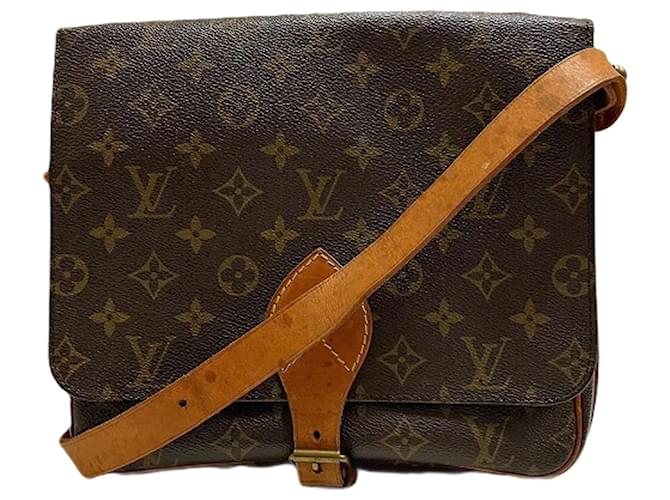 Louis Vuitton Monogram Cartesier M51252 Schultertasche Braun ref 
