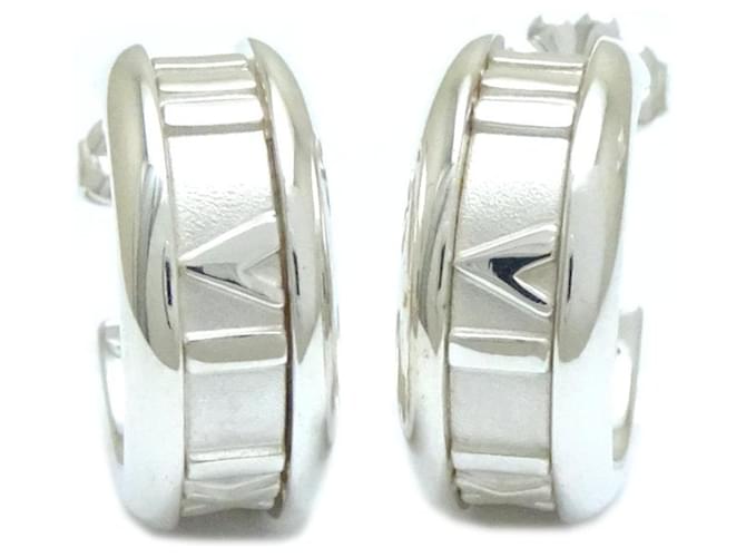 Tiffany & Co Tiffany Atlas Hoop Earrings in Silver 925 Silvery  ref.1453467