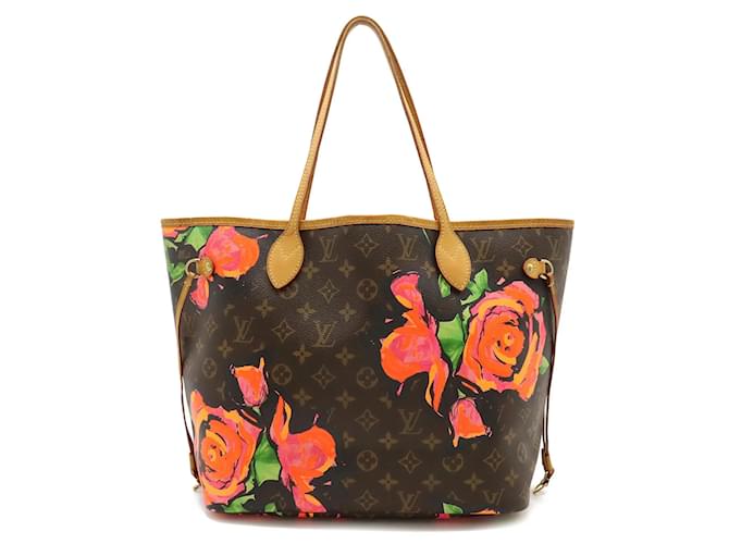 Louis Vuitton Monogram Rose Neverfull MM Tote Bag Cloth  ref.1453570