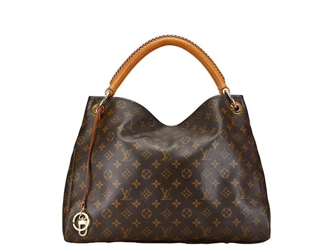 Sac à main Artsy MM Monogram Louis Vuitton Cuir Plastique Marron  ref.1453582