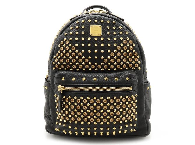 MCM Black Studded Leather Backpack ref.JC1453605 (Sold  display picture 2