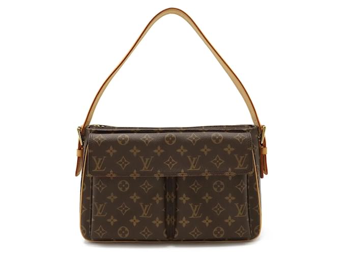 Louis Vuitton Monogram Vivacite GM Schultertasche Lackleder ref 