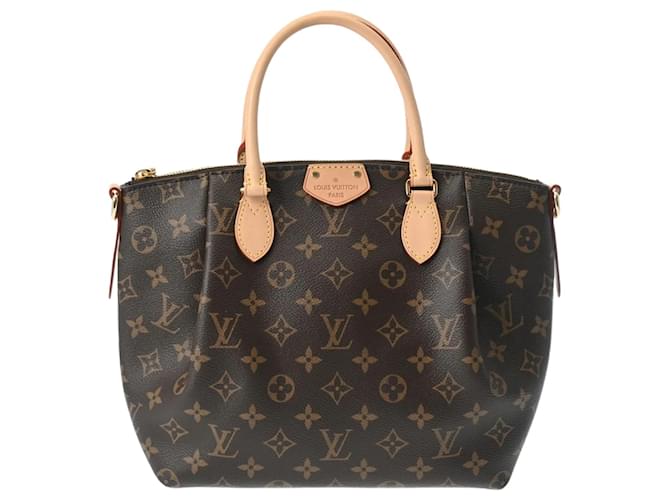 Sac à main Louis Vuitton Monogram Turen PM Cuir vernis Marron  ref.1453706