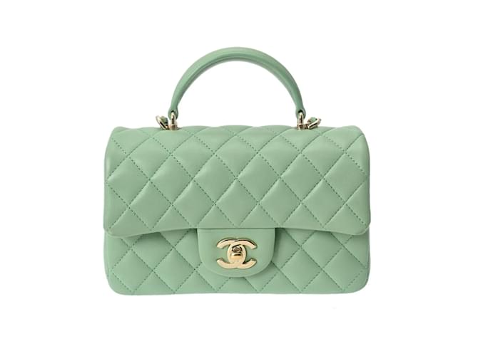 Designer Handbags Green Chanel Boy Bag Cruise 2021 Green Chanel
