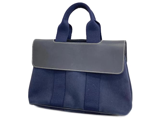 Hermès Hermes Valparaiso PM Handbag in Navy Navy blue Cloth  ref.1453801