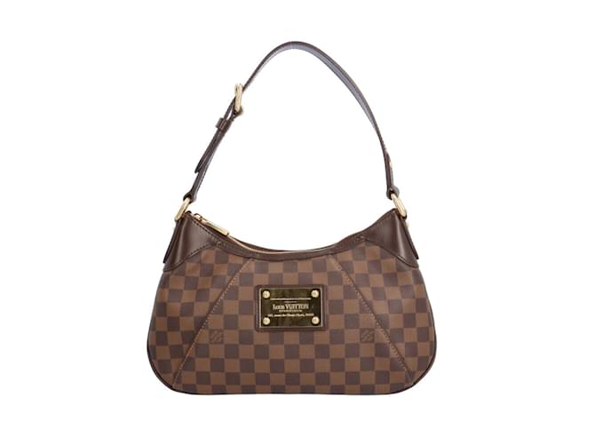 Sac à épaule Damier Thames PM Louis Vuitton Toile Marron  ref.1453988