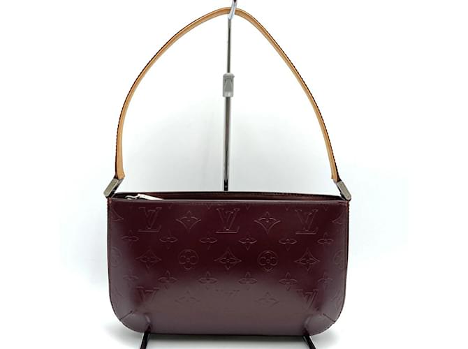 Louis Vuitton Fowler Monogram Matte Handbag Dark red Cloth ref.1454057 -  Joli Closet