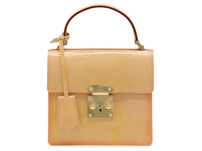 Sac à main Spring Street en Monogram Vernis Louis Vuitton Rose  ref.1454107