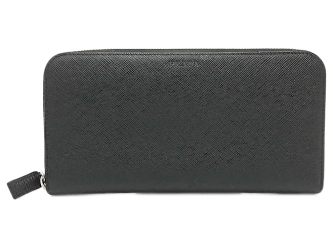 Prada Black Leather Long Wallet ref.1454152 Joli Closet