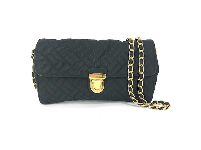 Bolsa de ombro preta Prada BP0584 Preto Lona  ref.1454253