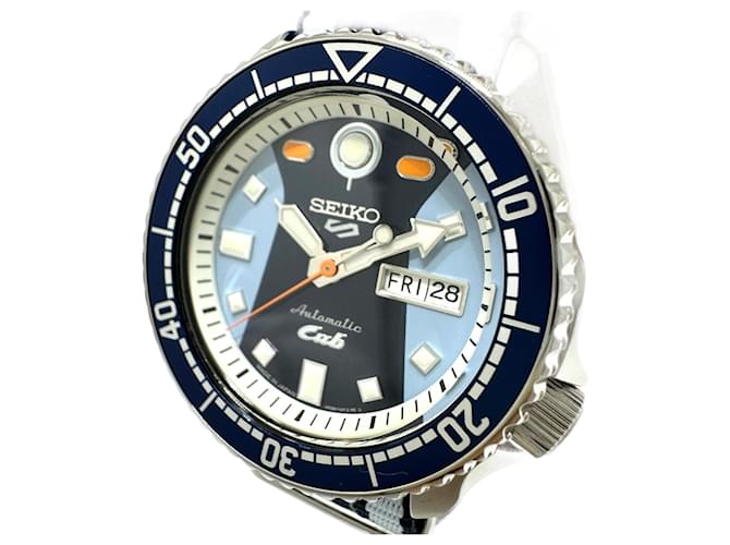 Seiko 5 Automatic Day-Date Wristwatch Blue  ref.1454349