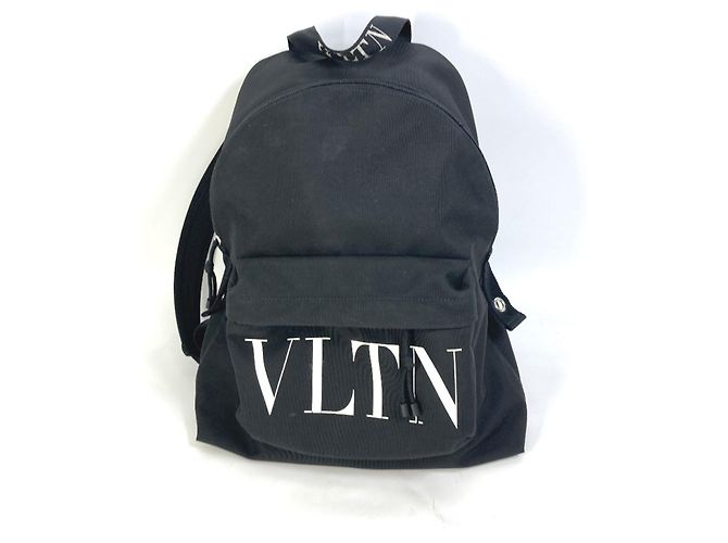 Sac à dos en tissu noir Valentino